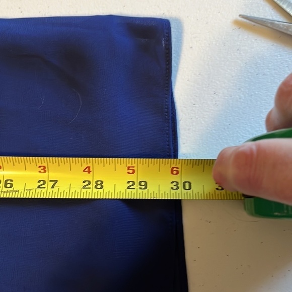 In Girl navy dress/tunic, lace yoke, sz 12 - Picture 5 of 7